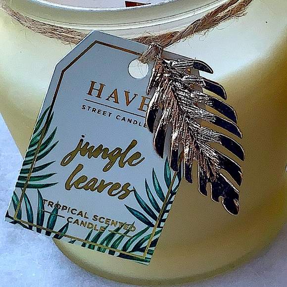 HAVEN STREET CANDLE JUNGLE LEAVES TROPICAL RICHLY SCENTED WOOD WICK NEW 9.4 0Z - Picture 3 of 4